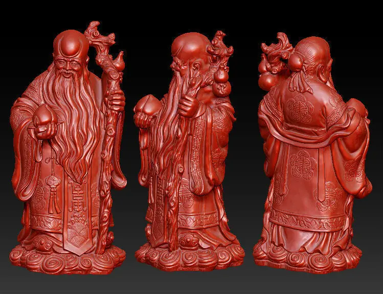 3D модель для cnc резной фигуры скульптурный станок в формате STL китайская культура