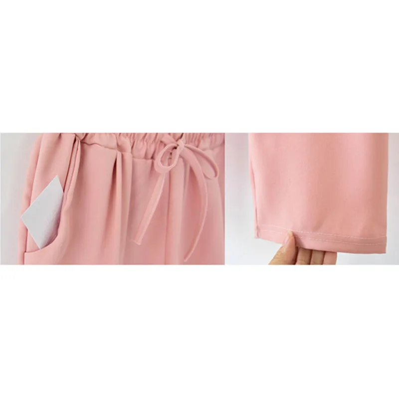 Женские брюки султанки с завышенной талией свободные эластичные спортивные в