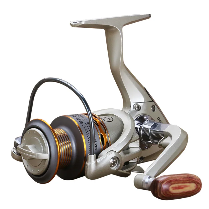

2019 New Fishing coil Wooden handshake 12+ 1BB Spinning Fishing Reel Metal spool pesca Left/Right Hand Fishing Reels Wheels DX