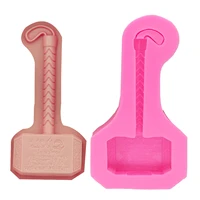 m0381 3d thor hammer design fondant silicone cake molds tools soap chocolate mould bakeware tools