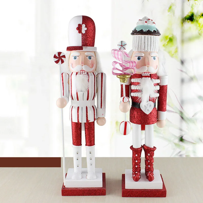 Wooden Nutcracker Model Ornaments Furnishing Articles Carving Paintings Desktop Crafts Home Decoration Accessories Gifts | Дом и сад
