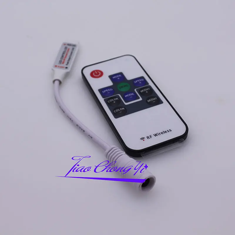 10Key RF RGB 3528 светодиодный полосы светильник Mini 3/24/44-клавишным ИК Удаленный беспроводной контроллер Wi-Fi светодиодный Панели управления rgb DC12V мини Wif 3 ключа для Новинка - Цвет: 10Key RF RGB