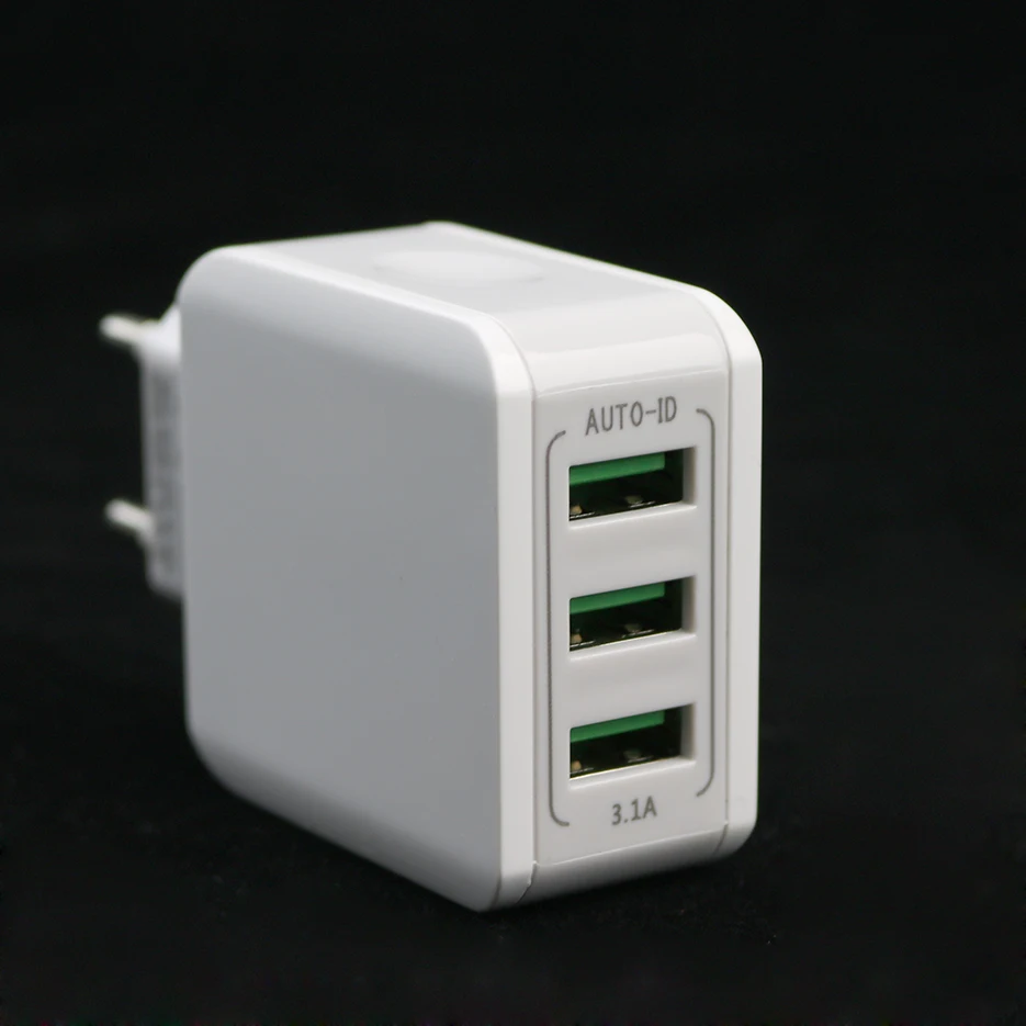 AMEEC 3 USB зарядная станция 5V 3.1A Быстрая зарядка адаптер питания DC/AC домашний