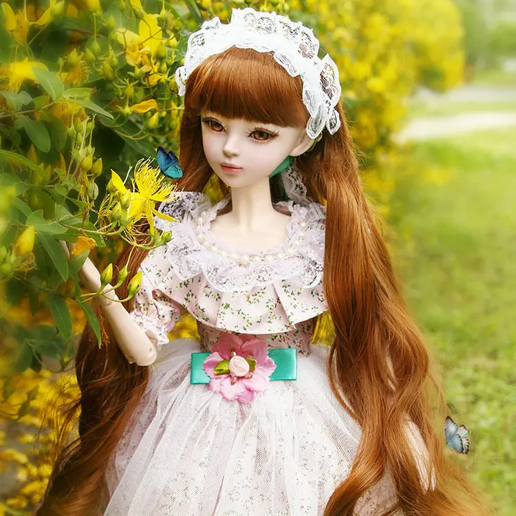 Cindy 60 см милое платье лолиты девочка кукла с длинными волосами Красивая Ручная работа Bjd 1/3 куклы полный набор девочек игрушки для детей подарок на день рождения - Цвет: Cindy