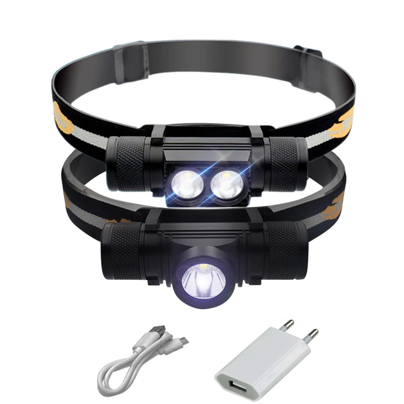 USB светодиодный налобный фонарь cree xm l2 18650 перезаряжаемый аккумулятор