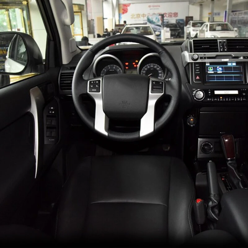 Матовый чехол на руль для Toyota Land Cruiser Prado 150 LC150 FJ150 2010 2018|Лепнина интерьера| |