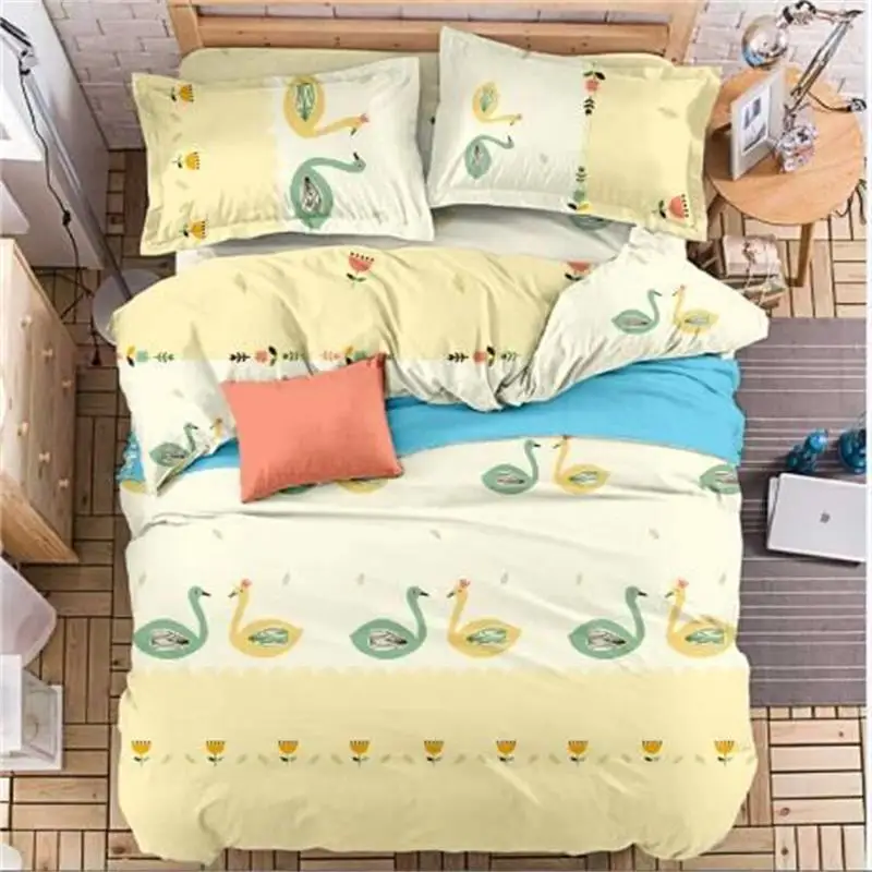 Дети Для мальчиков и девочек домашний текстиль 4 шт./лот хлопок Постельное бельё