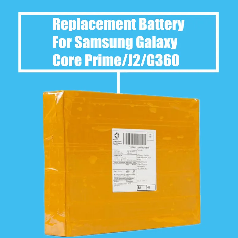 50 шт./упак. 2000mah Сменный аккумулятор для Samsung Galaxy Core Prime G360 G3606 G3608 G3609 J2 Win2 Duos TV