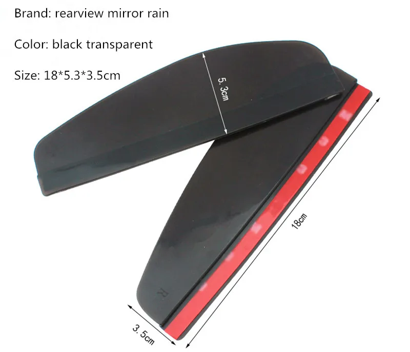 2 шт./лот автомобильная наклейка на зеркало заднего вида дождь бровей