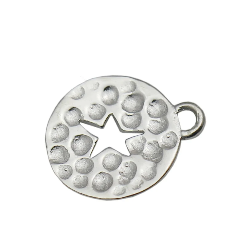 Бусины для браслета, подвески для ожерелья, серебро стерлинговое, маленький кулон для создания украшений в стиле DIY, артикул 34858.