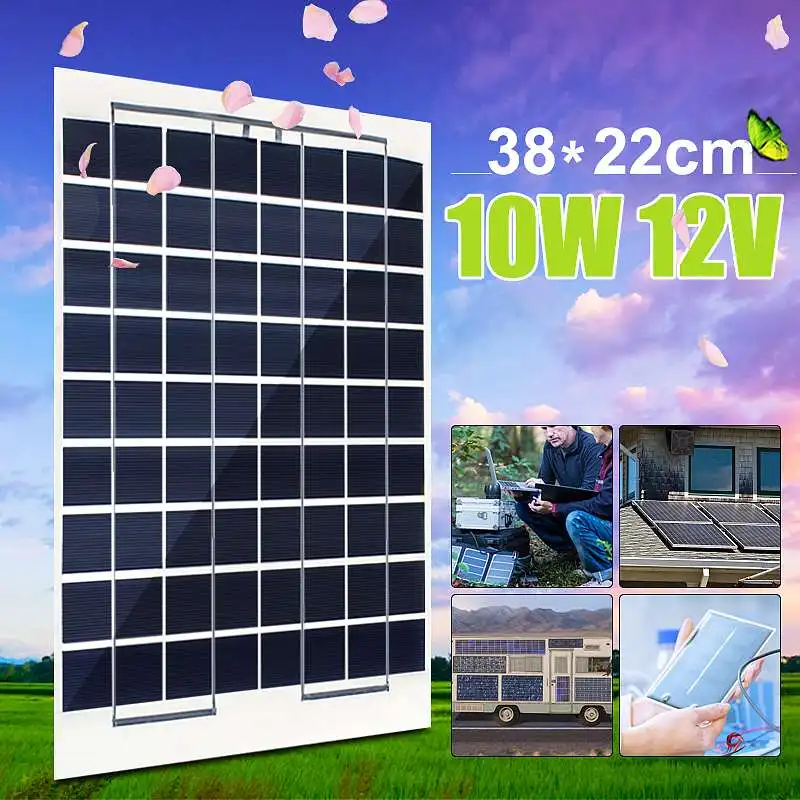 Sunpower 10 Вт 12 В поликристаллическая солнечная панель поли солнечный модуль