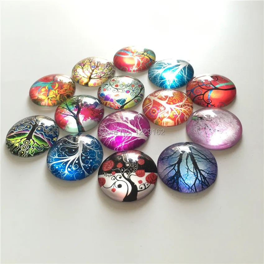 Бесплатная доставка (14 шт./лот) различные деревья круглые хрустальные стеклянные