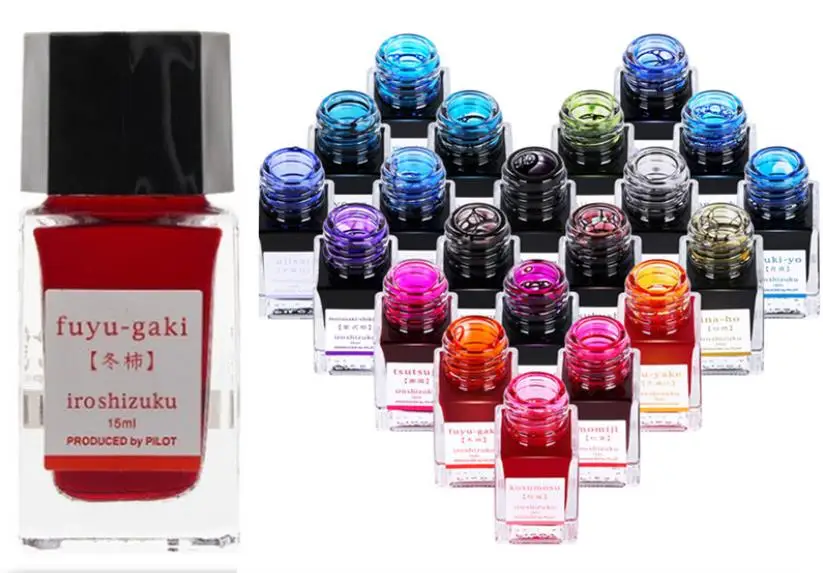 Polit iroshizuku чернила-15 перьевых ручек Стекло чернильницу 24 цвета чтобы выбрать
