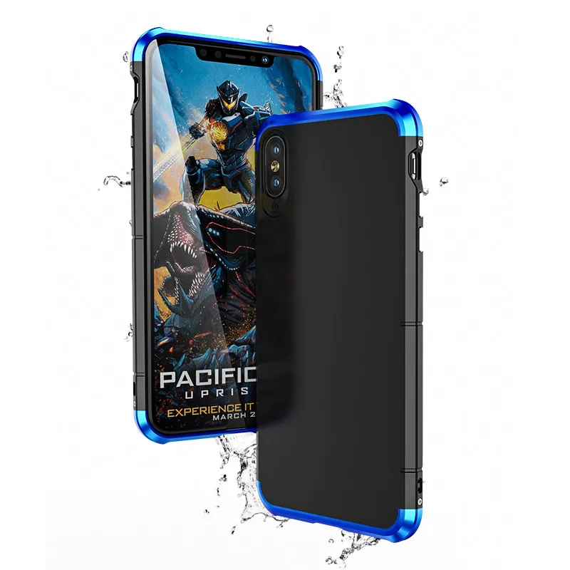 For Apple iphone XS MAX Case Luxury Cover Thin Hard PC 360 Protective Shell Metal Bumper for iphoneXS XR Aluminium Frame Armor |
