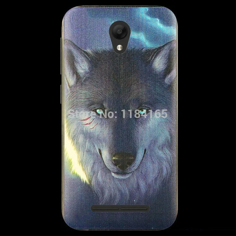 Модный мягкий ТПУ чехол с разноцветными узорами для MTC Smart Start 3 гелевый Чехол