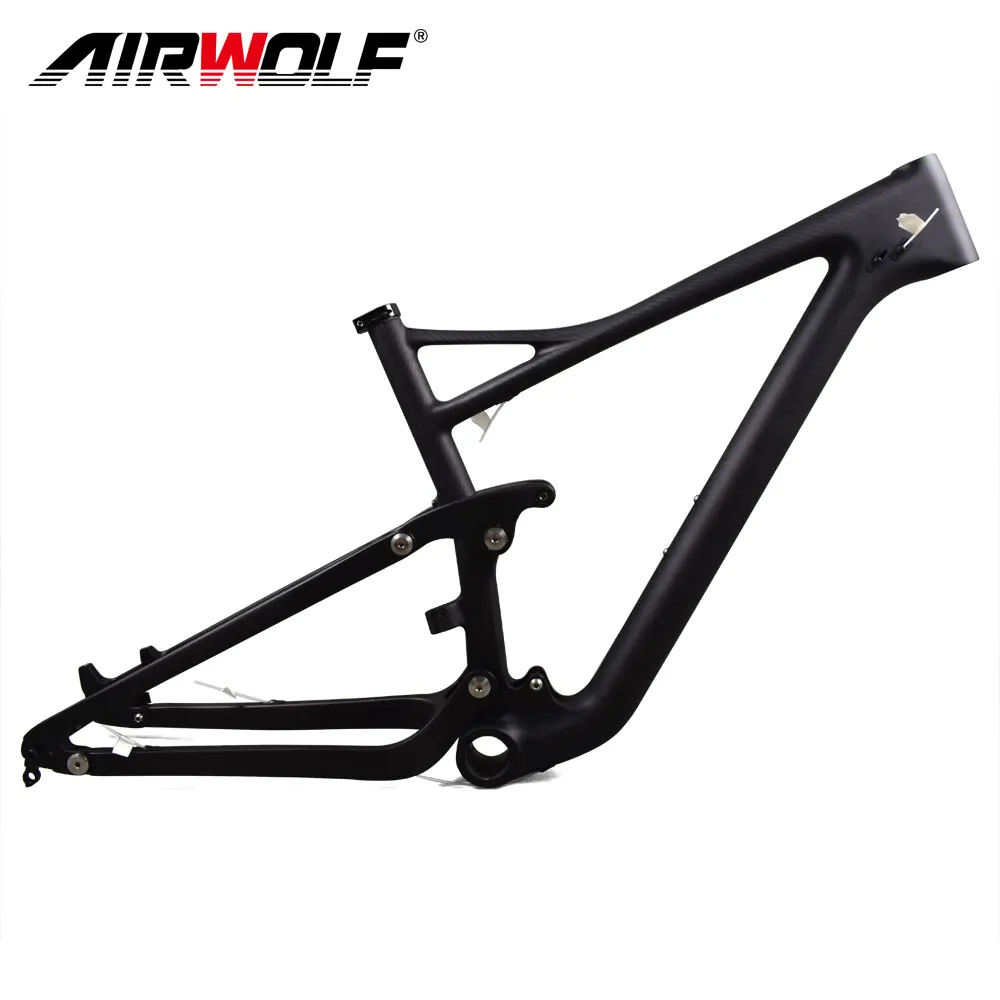 Airwolf карбоновая mtb рама Toray T1000 карбоновая подвеска trail bike 29 велосипедная Рама размер 29er* 2,4 велосипедная Рама 29 карбоновая