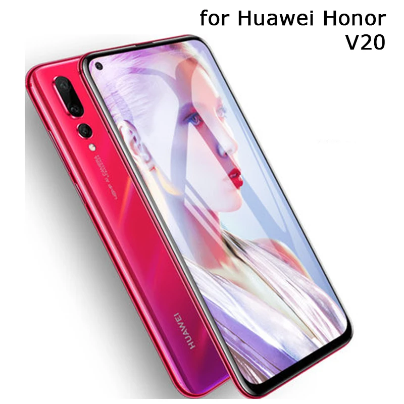 

Закаленное стекло 9H для Huawei Honor V20, защитная пленка для экрана с прозрачной и синей подсветкой, подходит для Huawei Honor V20, защита экрана