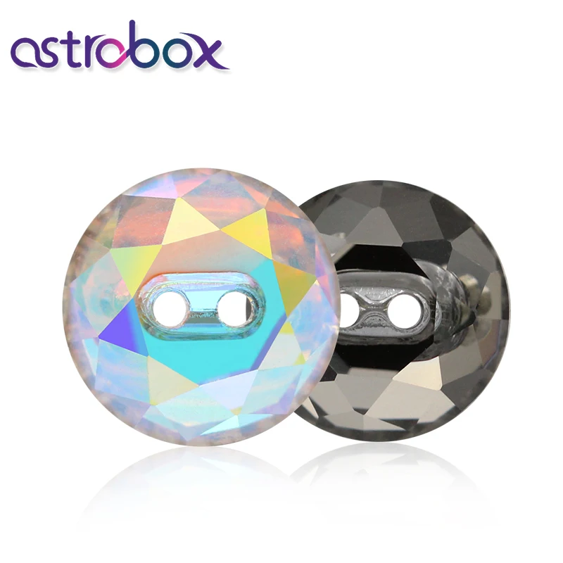 Стеклянные круглые стразы Astrobox 5 шт. 12 мм K9 хрустальные пуговицы аксессуары для