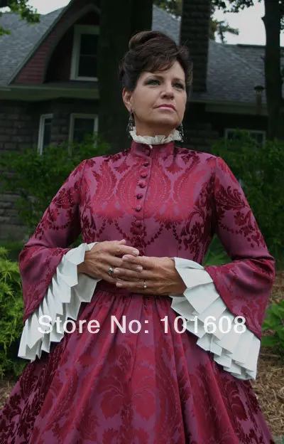 1860S Викторианский готический корсет/бальное платье в стиле Southern Belle для