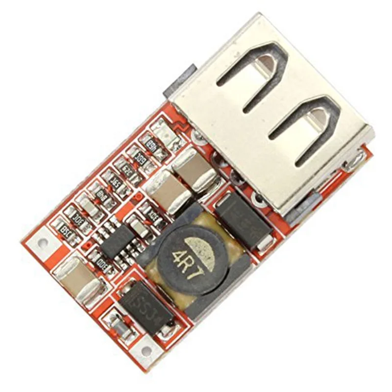 USB Выход Зарядное устройство для ступенчатого понижения Мощность модуль DC-DC понижающий преобразователь 6-24V12V24V до 5V 3A EM88