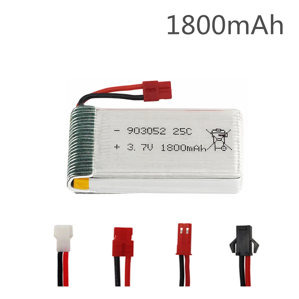 Литий полимерный аккумулятор 3 7 в 1800 мАч для KY601S SYMA X5 X5S X5C X5SC X5SH X5SW X5HW X5UW M18 H5P HQ898 H11D
