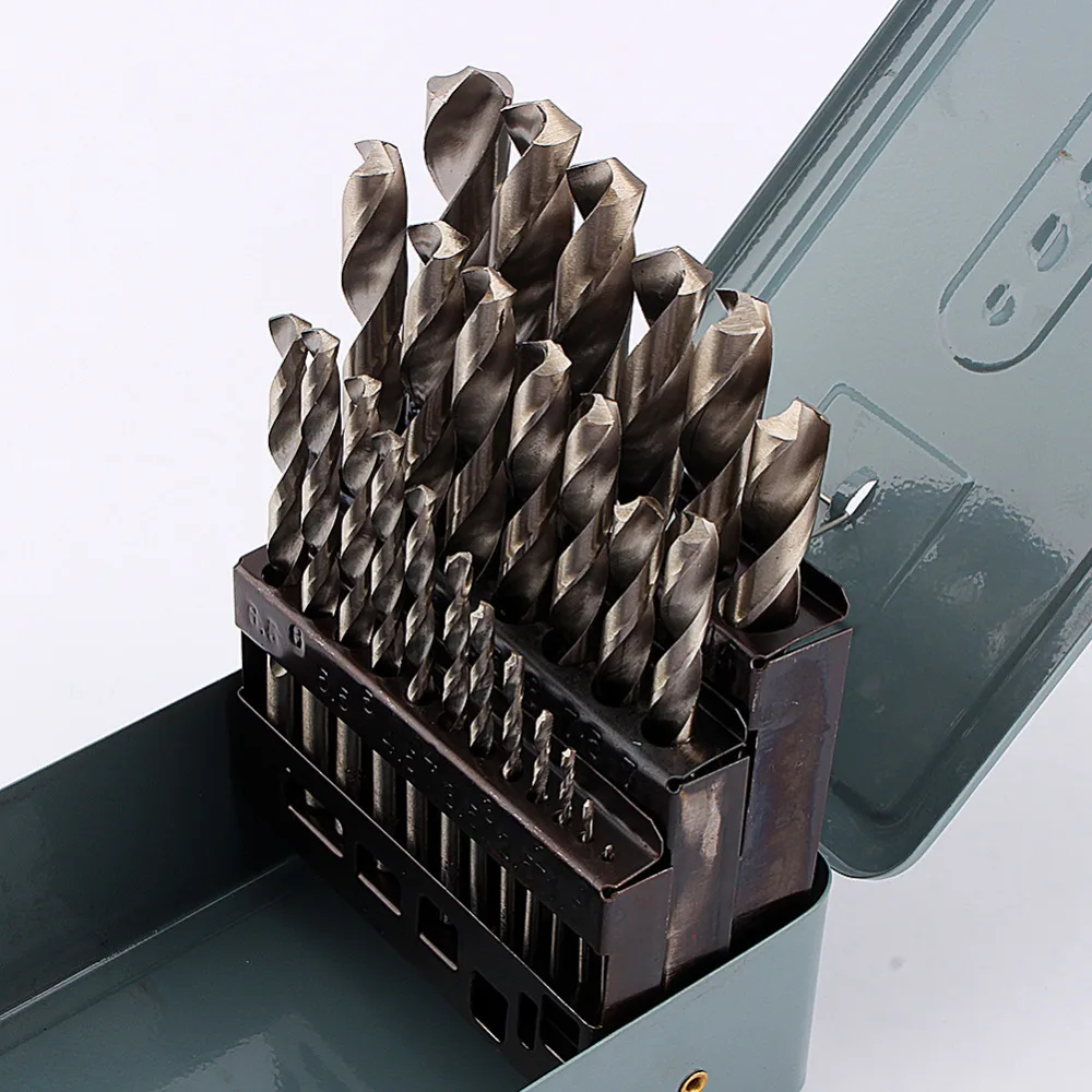 25 шт./компл. твист высокое Скорость Сталь набор сверл под названием Matrix Body diamond cutter PDC металла метрические инструменты 1-13 мм, дерево, металл, инструменты brocas para furadeira