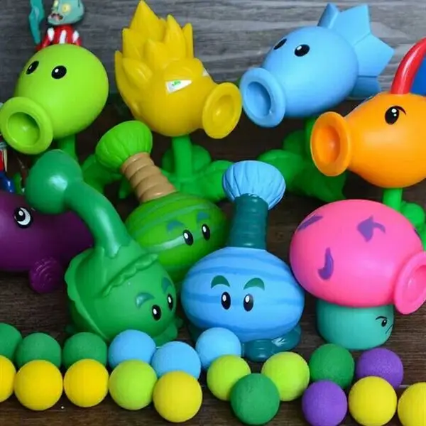 28 шт. новая игра PVZ Растения против Зомби Peashooter ПВХ фигурка модель игрушки Аниме Фигурка горох Подсолнух Дыня 10 см
