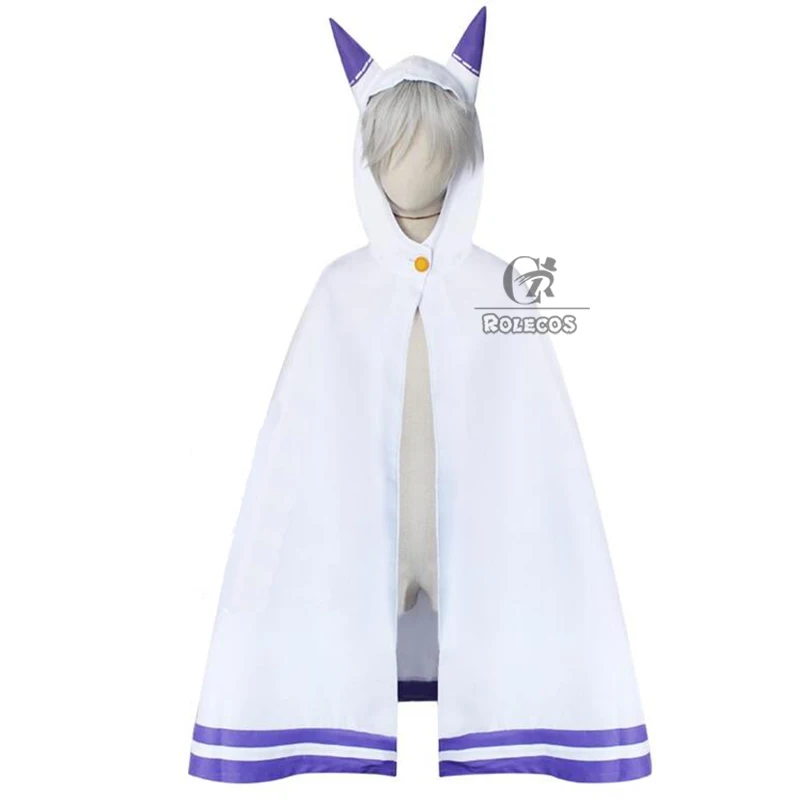 ROLECOS аниме Re Zero kara Hajimeru Isekai Seikatsu Emilia Косплей костюмы кошачьи уши плащ милый