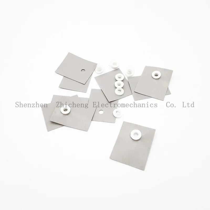 10 шт. TO 220 силиконовые теплоизоляционные прокладки с изоляционными частицами для