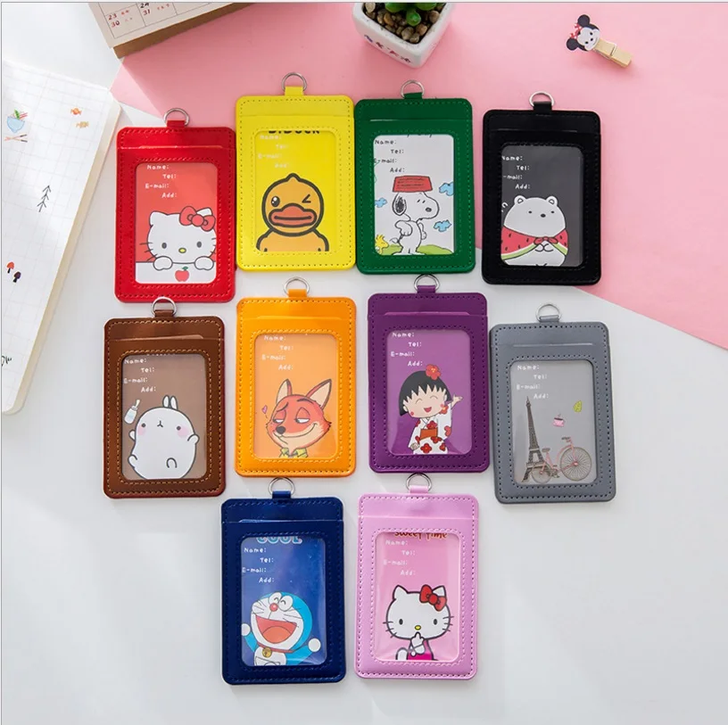 Модный кожаный держатель для удостоверения личности лицензирования ожерелье с