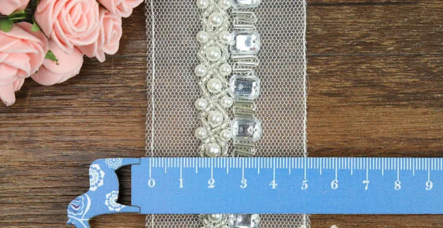 Бесплатная доставка 5 ярдов/партия ремесло плетеный из бисера жемчуга стразы