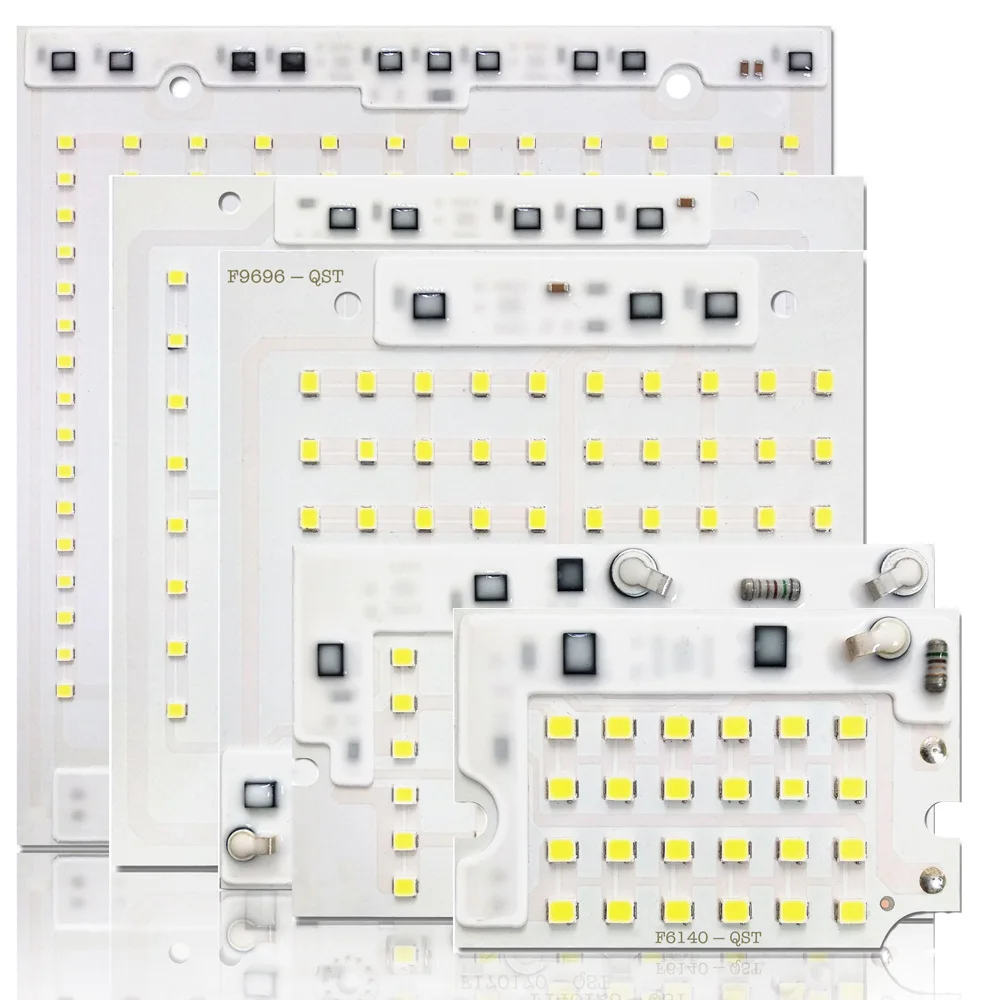 30 шт./лот LED 2835 SMD чип 10 Вт 20 50 100 AC220V умный IC драйвер световые бусины для DIY прожектор