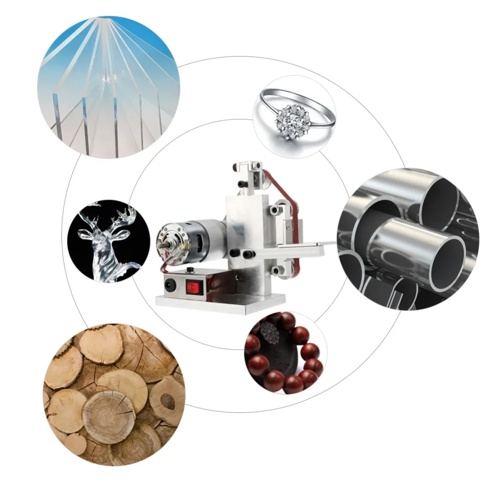 110/240V Mini DIY Electric Belt Grinder Sander Polishing Grinding Machine Edge Sharpener Metal Wood Sanding Machines EU/US PLUG |