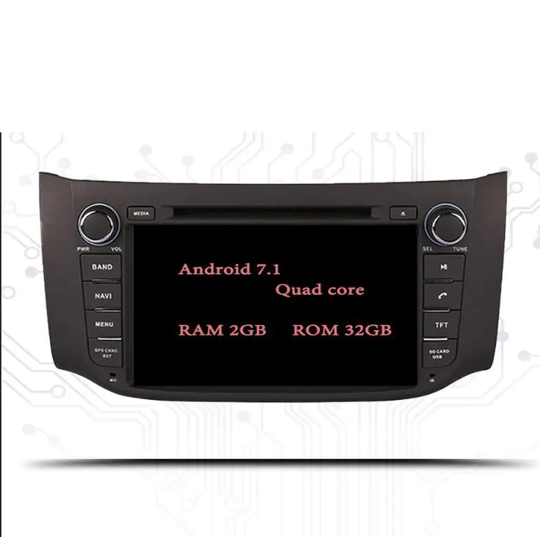 7.1 2-32 4 Гб+ 64 ГБ для Nissan Sentra Sylphy B17 2012 автомобильный DVD GPS Navi a/v Встроенная wifi BT USB ТВ зеркальная камера CarPlay - Цвет: 7.1 2-32