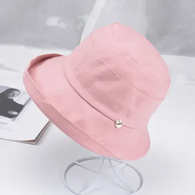 Pink Мода Рыбацкая шляпа дышащая Солнцезащитная шляпа дикая японская шляпа весна лето козырек открытый Солнцезащитная шляпа дорожная шляпа - Цвет: Pink