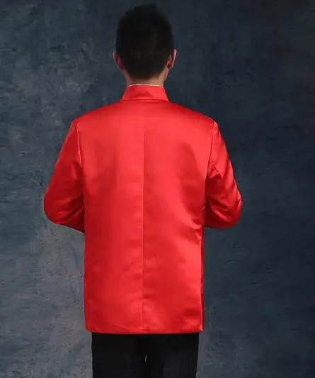 Традиционная китайская одежда мужской свадебный костюм невесты с вышивкой Тан