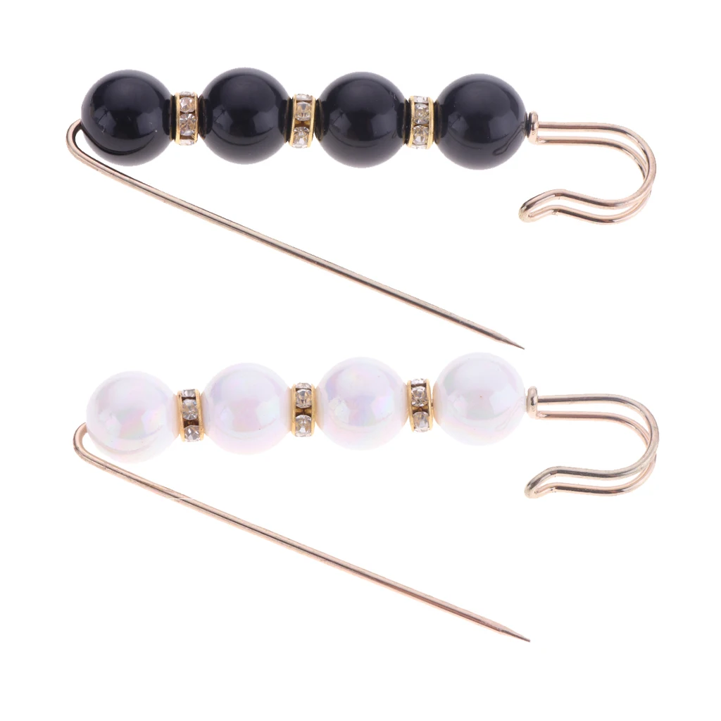 2 шт. брошь с кристаллами в виде булавки жемчугом|Броши| |