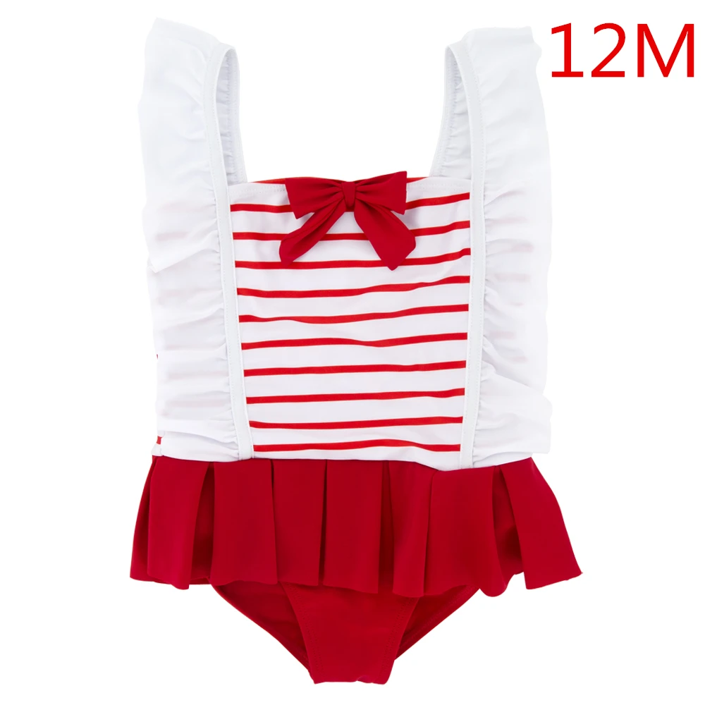 YY9039-12M KAVKAS красивые купальники бикини для маленькой девочки badmode baby One купальный костюм с открытыми плечами Купальники для купания цельная одежда для плавания - Цвет: YY9039-12M
