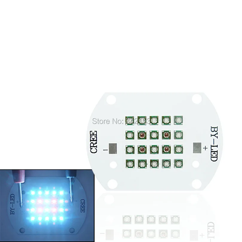 Topledlight на заказ 60 Вт Cree XP E XPE Светодиодная лампа синего цвета (16 шт.) + красного (4