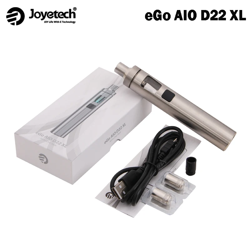 Оригинал Joyetech eGo AIO D22 XL комплект 2300 мАч встроенный аккумулятор 3 5 мл электронная
