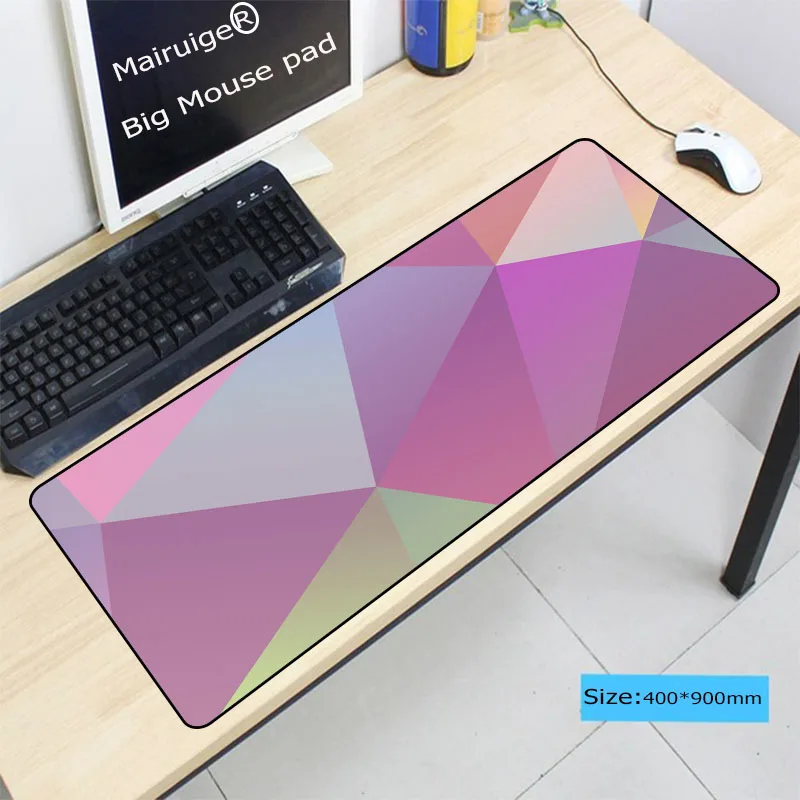 Коврик для мыши Mairuige 600x30 0/700x30 0/800x30 0/900x400 мм с цветными мраморными краями большой