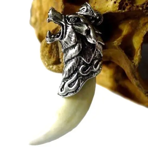 Мужское ожерелье из титановой стали|wolf tooth|pendant jewelrywolf tooth necklace |