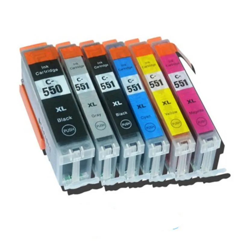 PGI550 Ink Cartridges for Canon PGI 550 551 CLI551 PIXMA IP7250 MG5450 MX925 MG5550 MG6450 MG5650 MG6650 IX6850 MX725 Printers | Компьютеры