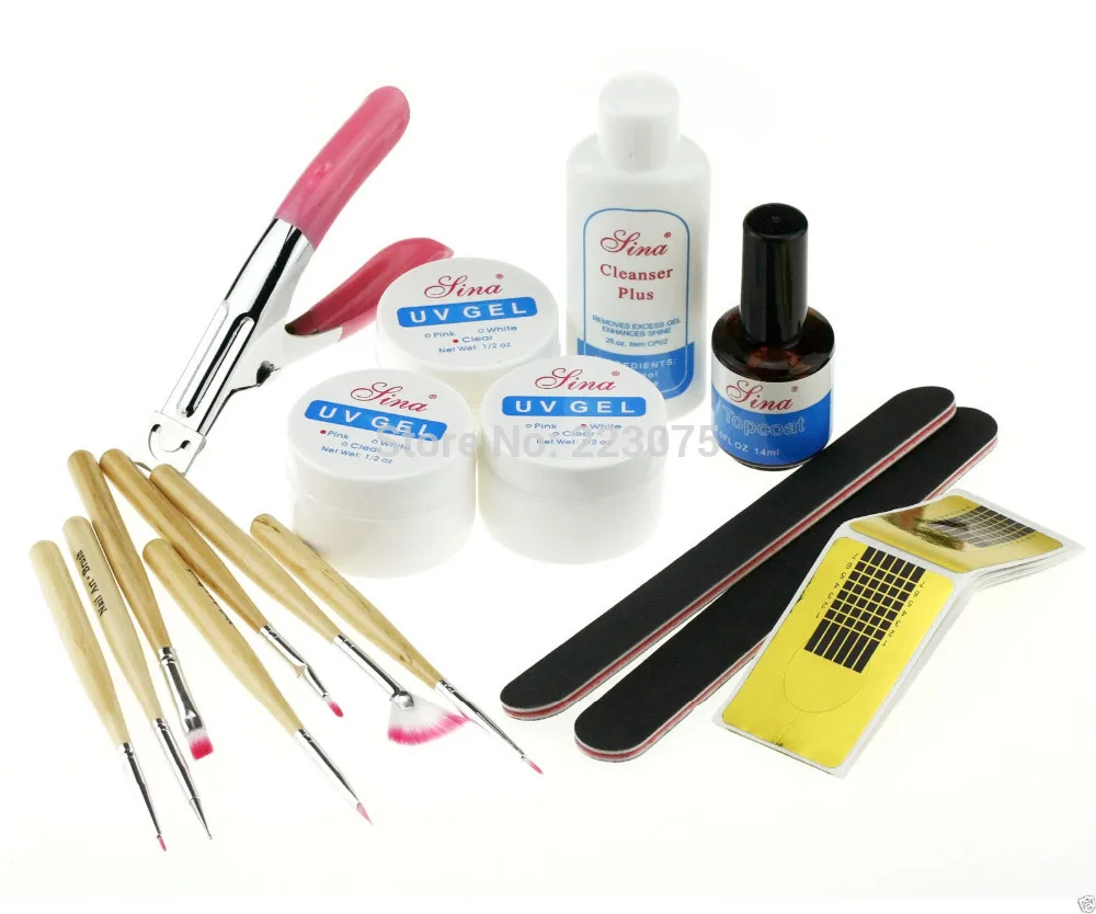 

Hot Acrylic UV Nail Art UV Gel Builder Starter Kit/Set
