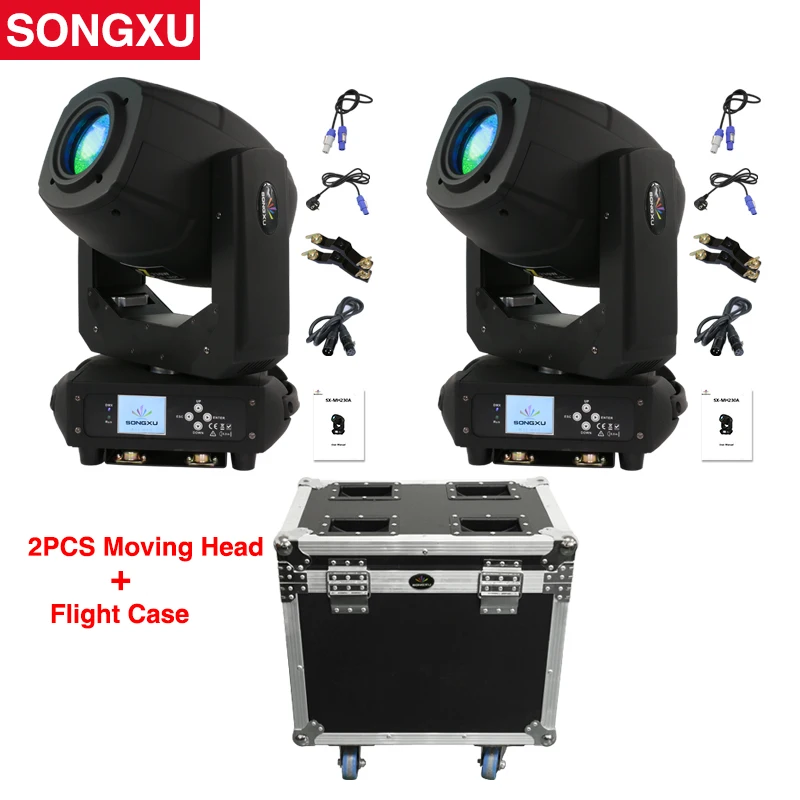 230W LED Lyre Moving Head Light Spot ZOOM с футляром для полета/SX MH230A|Эффект освещения сцены| |