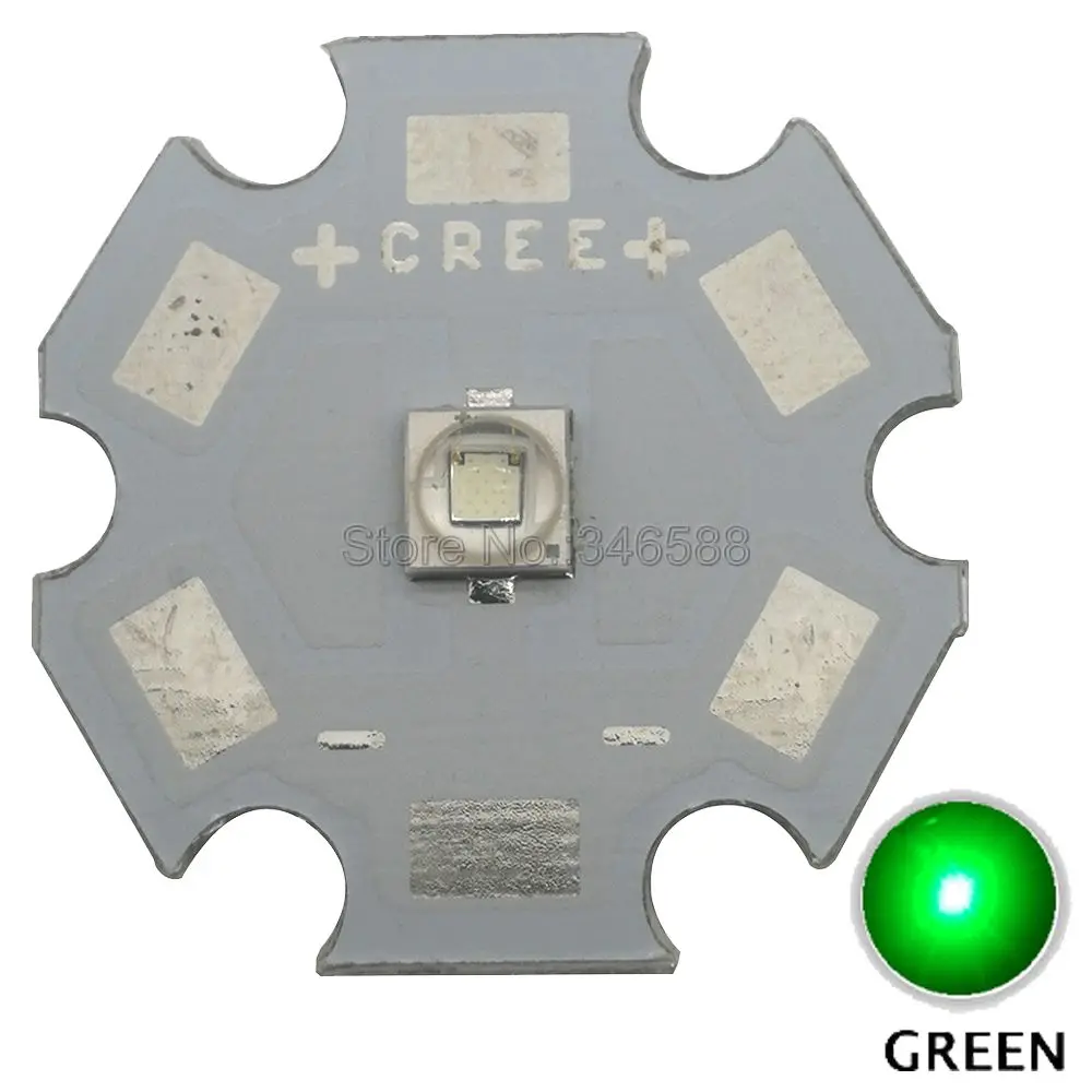 5x Cree 3W XPE2 XP E2 зеленый цвет 520 нм 530 высокомощный светодиодный эмиттер диод на 8 мм/10