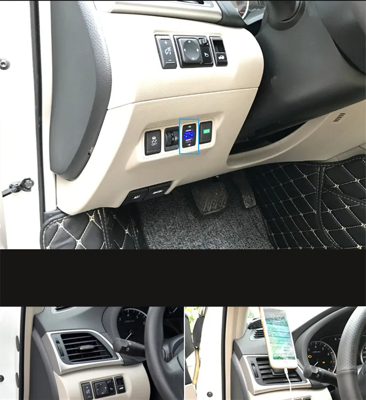 Автомобильное зарядное устройство для Nissan Sentra 2013-, классическое автомобильное зарядное устройство с двумя usb-портами, декоративные автомобильные аксессуары