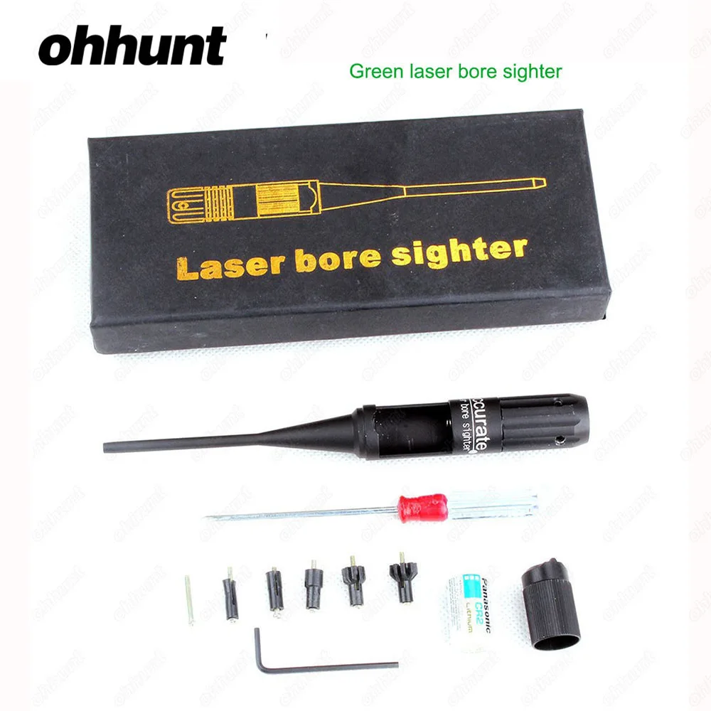 Ohhunt Тактический Охота Boresighter комплект зеленый красный лазерный прицел для. 22. 50
