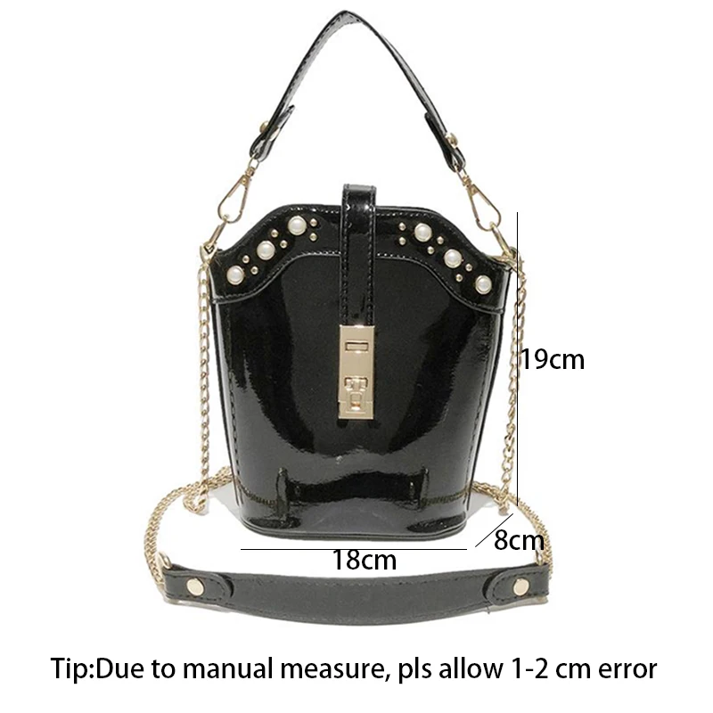 Женская сумка из лакированной кожи, женская модная сумка через плечо с заклепками, женская сумка-мессенджер, вечерние сумочки, сумка-тоут SS7310