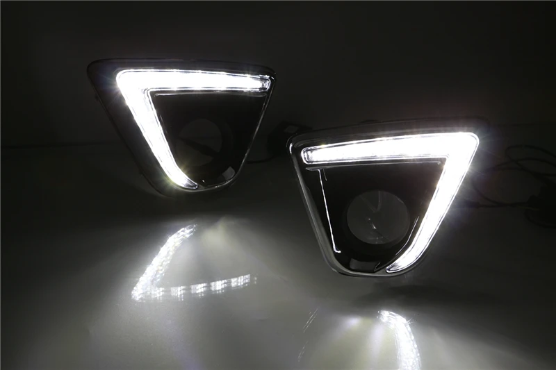 Автомобиль мигает 1 Набор для Mazda CX-5 cx5 2012 светодиодный DRL дневного света дневной Водонепроницаемый сигнальная лампа автомобиль-Стайлинг огни
